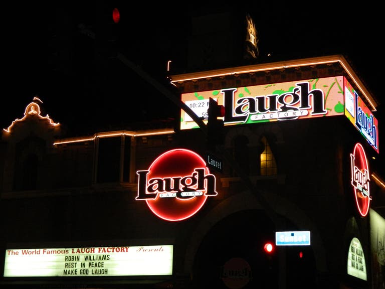 Laugh Factory Exterior Night