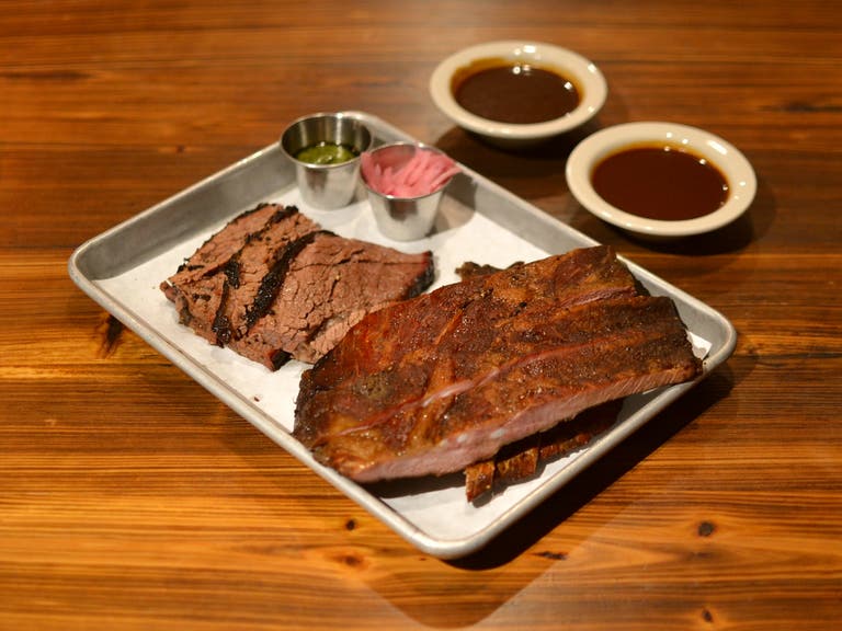 Brisket and ribs at Maple Block Meat Co.