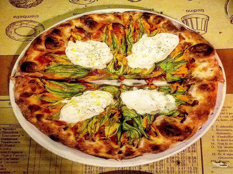 Pizzeria Mozza Squash Blossom Pizza
