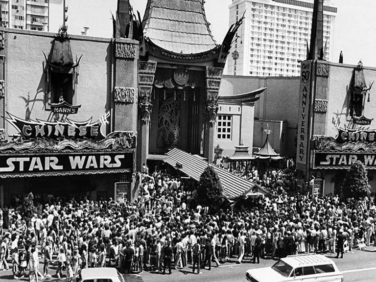 Star Wars at Mann's Chinese Theatre in 1977 | Photo: @chinesetheatres, Instagram