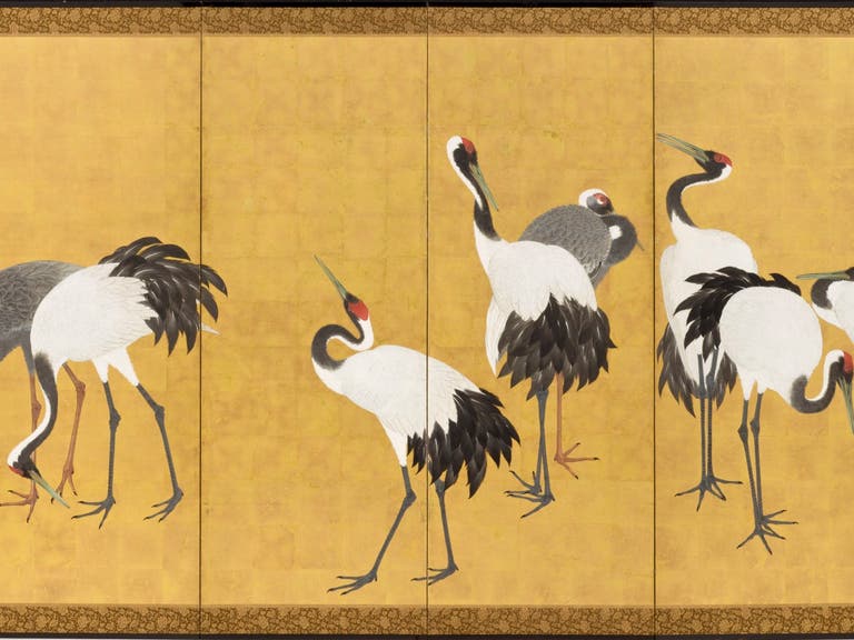 LACMA Maruyama Ōkyo "Cranes" Japanese screens
