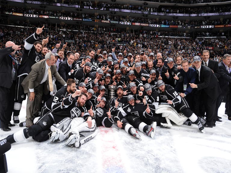 The LA Kings celebrate their first Stanley Cup at STAPLES Center