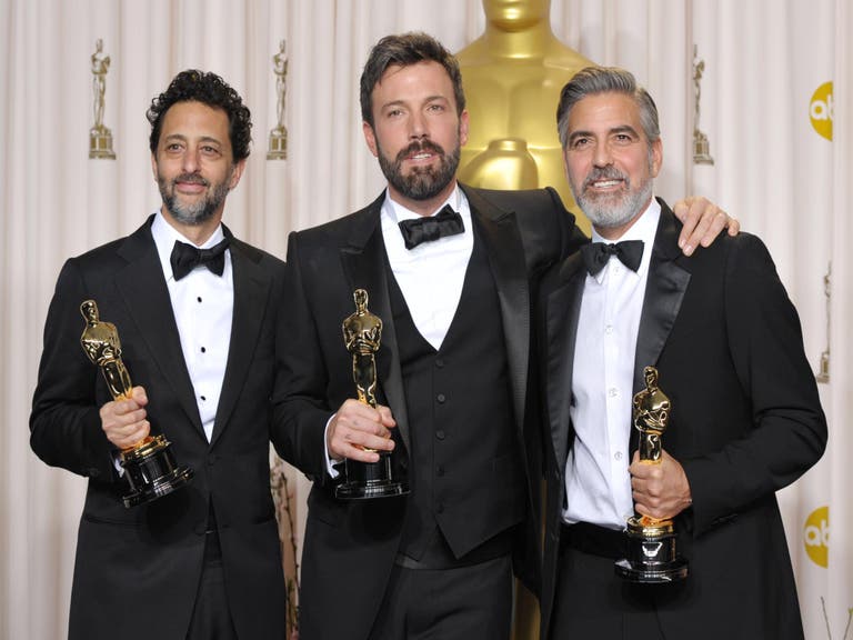 Grant Heslov, Ben Affleck and George Clooney at the 85th Academy Awards