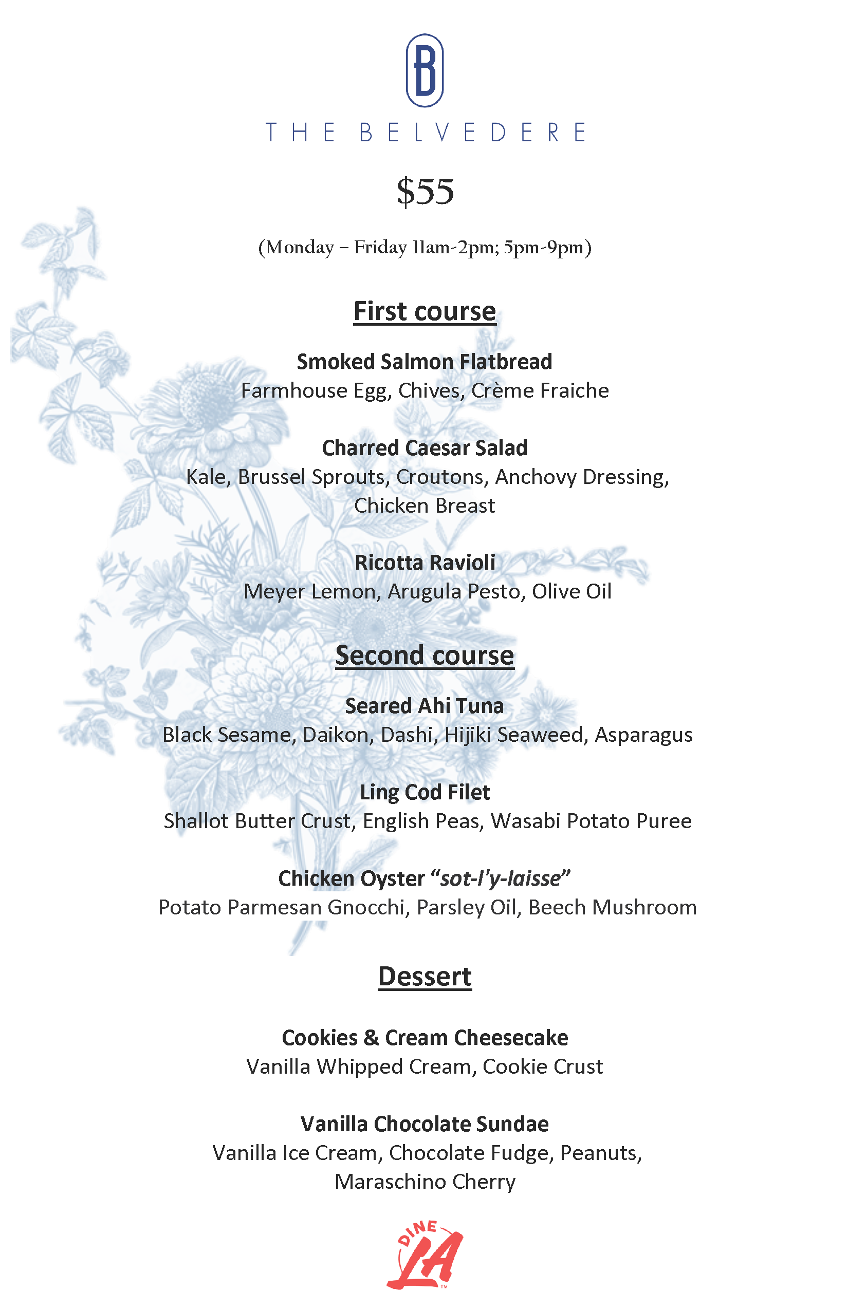 Image for Dinner Menu