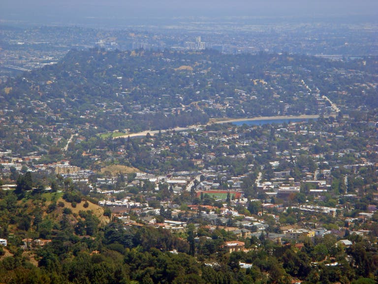 Silver Lake viewed from Mount Hollywood