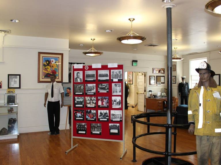 Exhibits at the African American Firefighter Museum