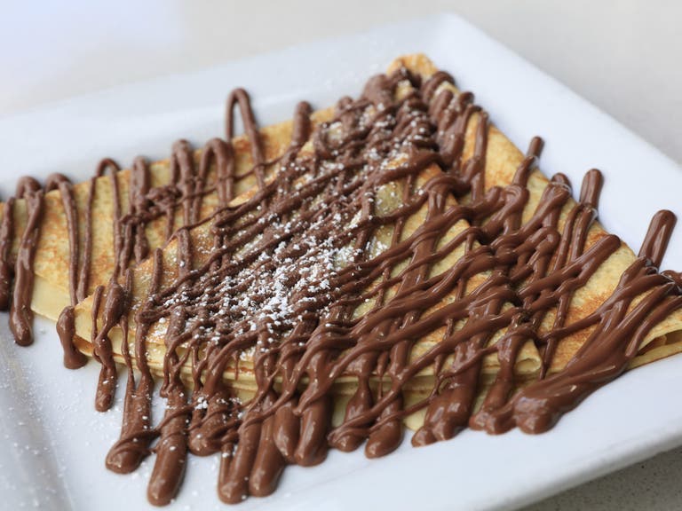 Nutella Crepe at Crave Cafe in Studio City