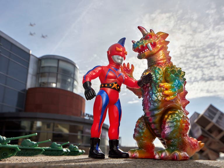"Kaiju vs Heroes" at the Japanese American National Museum