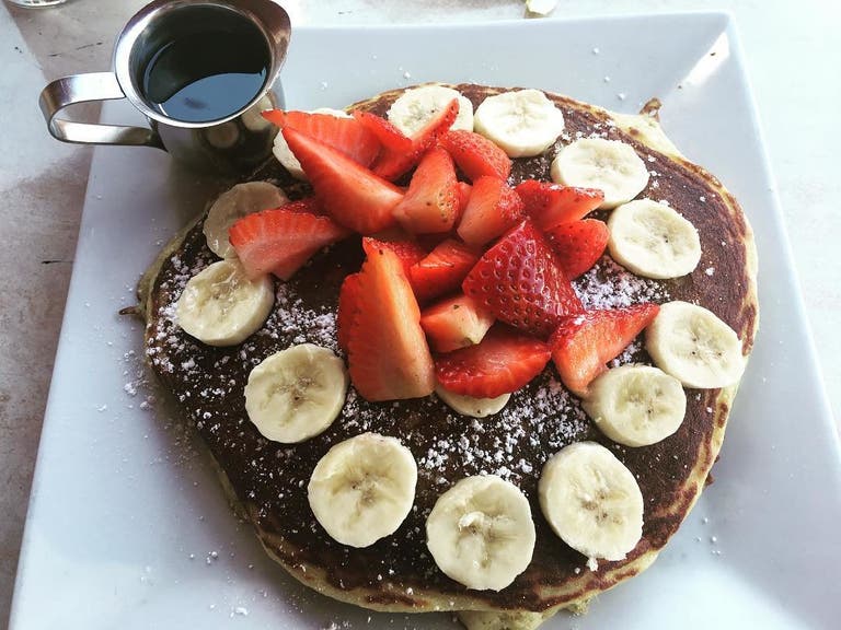 Gluten free pancakes at The Nook | Instagram by @sweetandshaina