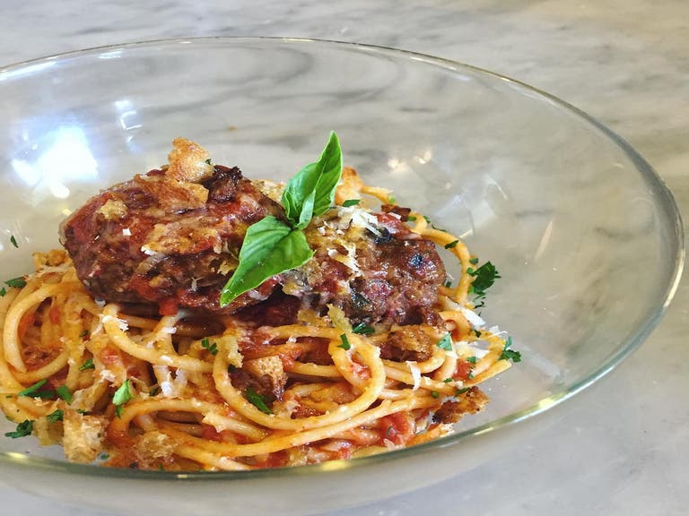 Spaghetti and Meatballs at Dinette