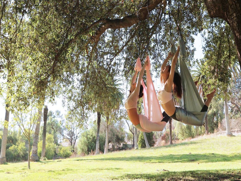 D&A Flying Yoga outdoors
