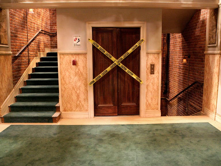 Elevator set from "The Big Bang Theory" at Warner Bros.