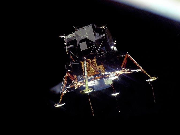 Apollo 11 Lunar Module Eagle in orbit