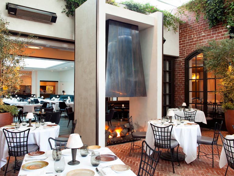 Patio at Spago Beverly Hills