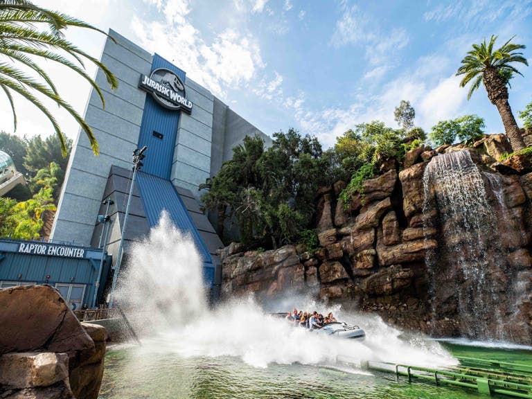 Water drop at Jurassic World - The Ride at Universal Studios Hollywood