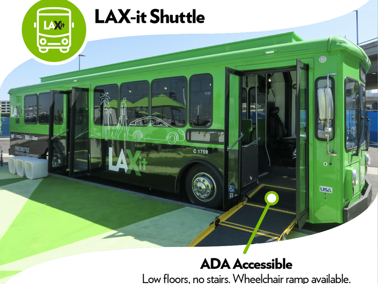 LAX-it Shuttle with wheelchair ramp
