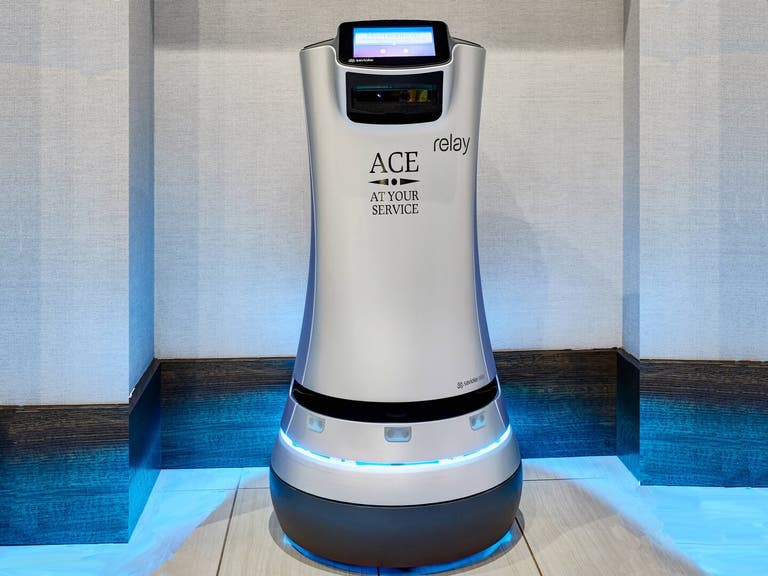 ACE the Robot Butler at the AC Hotel Beverly Hills