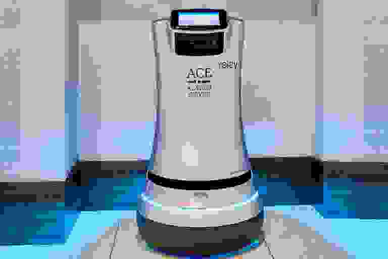 ACE the Robot Butler at the AC Hotel Beverly Hills