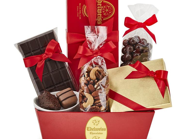 Signature Delights Gift Basket at Edelweiss Chocolates in Beverly Hills