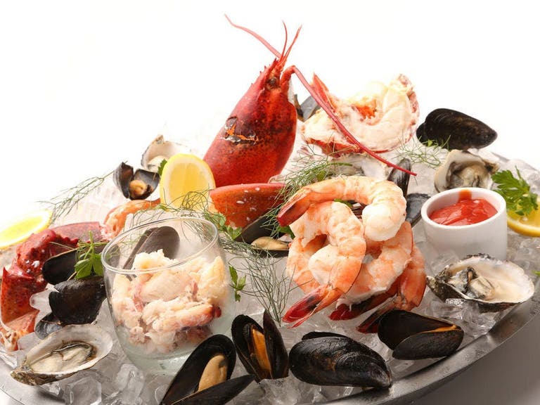 Seafood platter at SALT Restaurant & Bar in the Marina del Rey Hotel