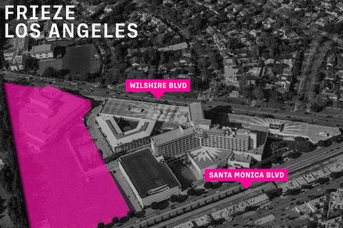 Map of Frieze Los Angeles 2022