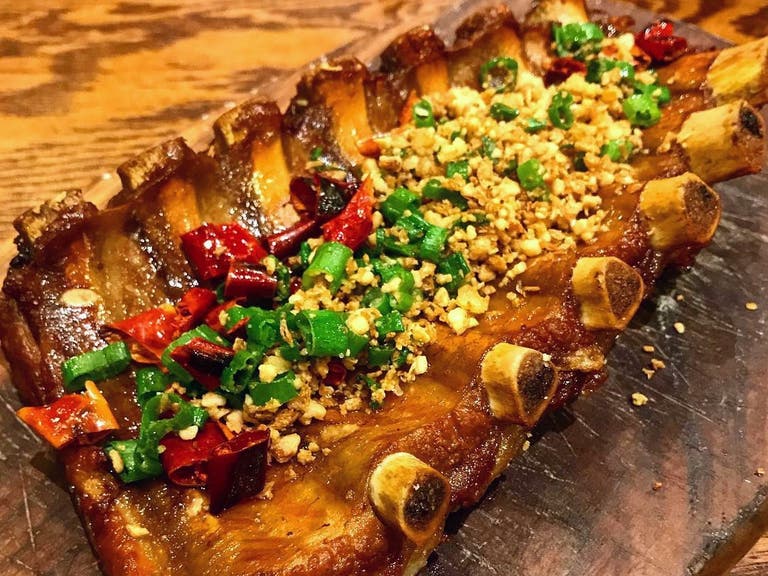 Tea-Smoked Pork Ribs at Sichuan Impression in West LA