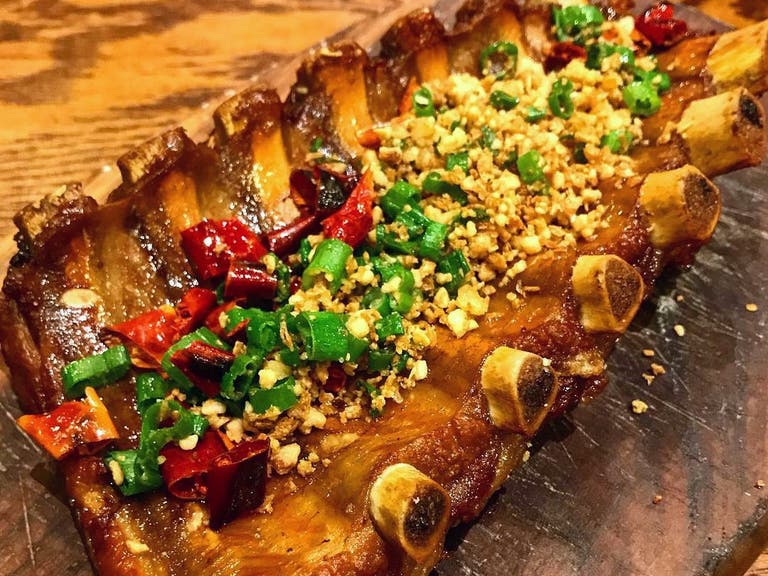 Tea-Smoked Pork Ribs at Sichuan Impression in West LA