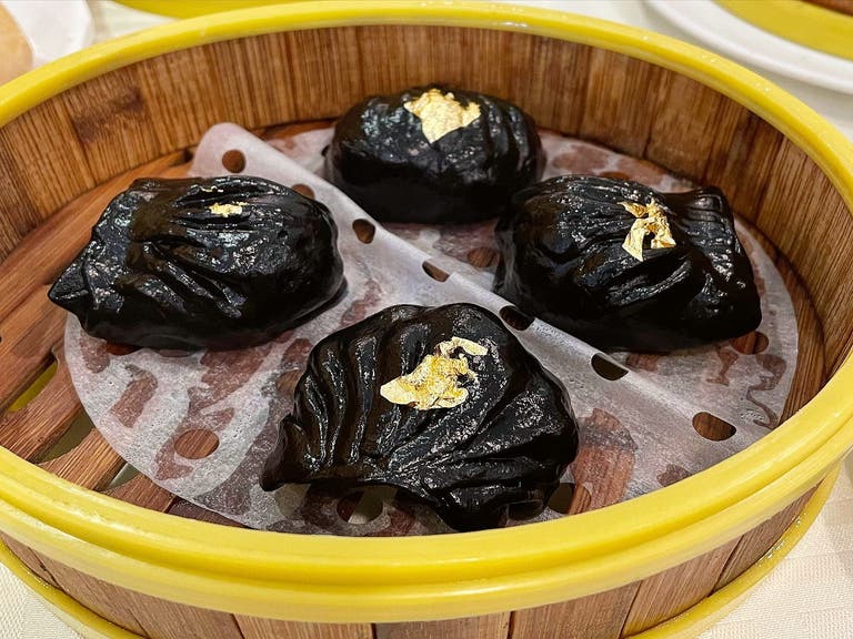 Squid Ink Har Gow at Sea Harbour in Rosemead