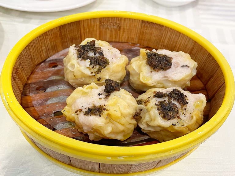 Shumai with Truffle Sauce at Sea Harbour in Rosemead