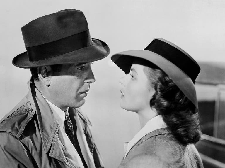 Rick and Ilsa in the final scene of "Casablanca"