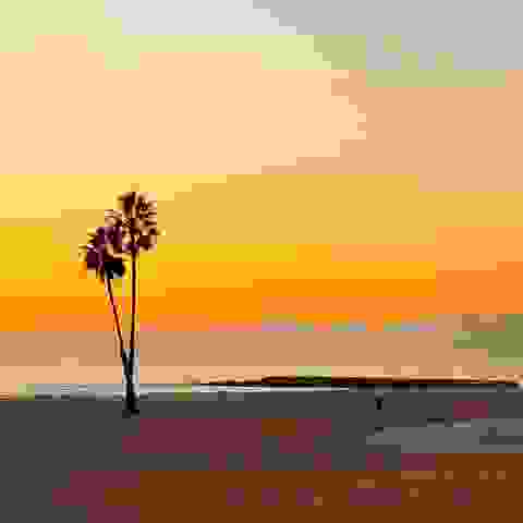 Sunset at Dockweiler State Beach