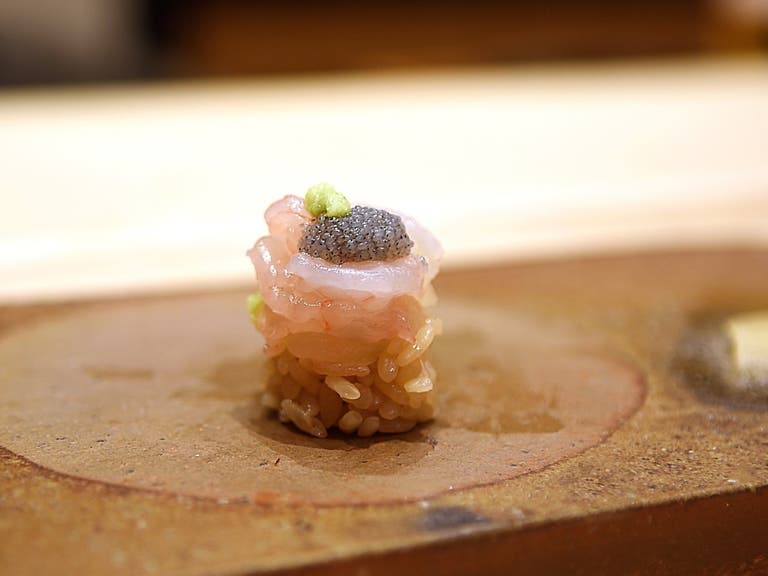 Ama Ebi (Sweet Shrimp) at Sushi Ginza Onodera in WeHo