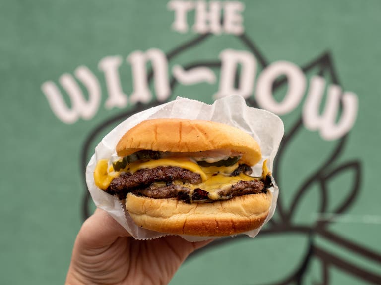 Double Cheeseburger at The Win-Dow