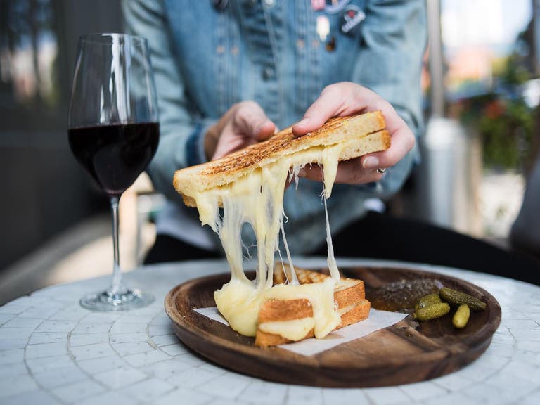 The Grilled Cheese at Esters Wine Shop & Bar