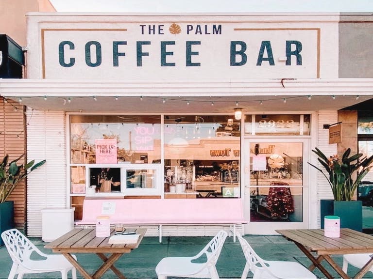 Exterior of The Palm Coffee Bar in Burbank
