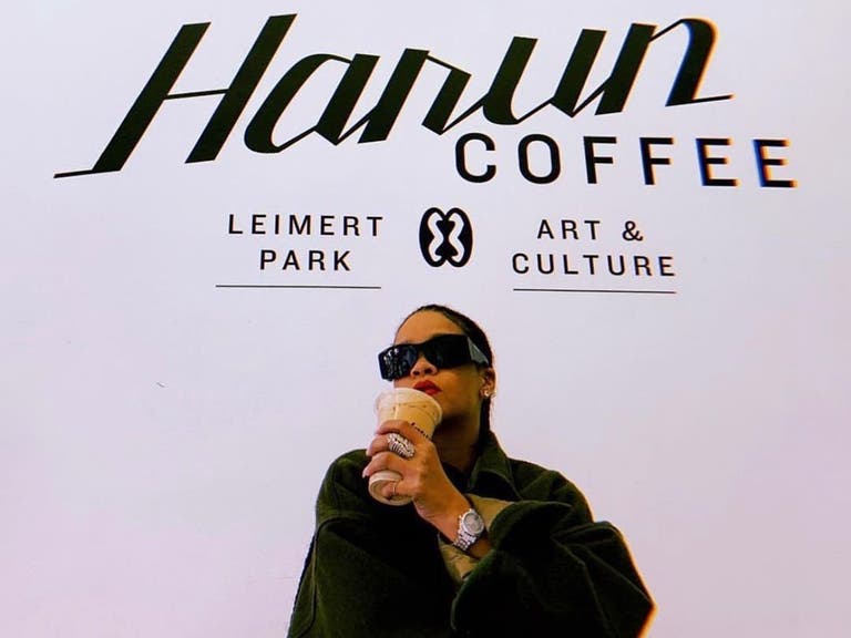 Rihanna at Harun Coffee in Leimert Park