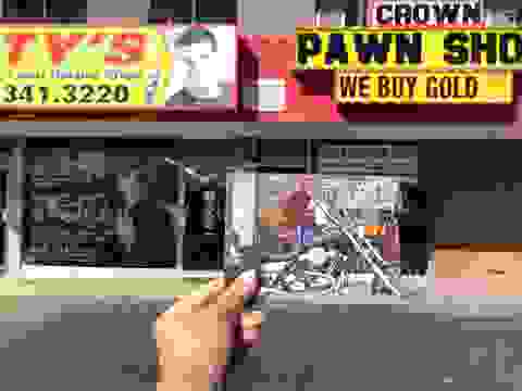 Scene from "Pulp Fiction" (1994) at the Crown Pawn Shop in Canoga Park