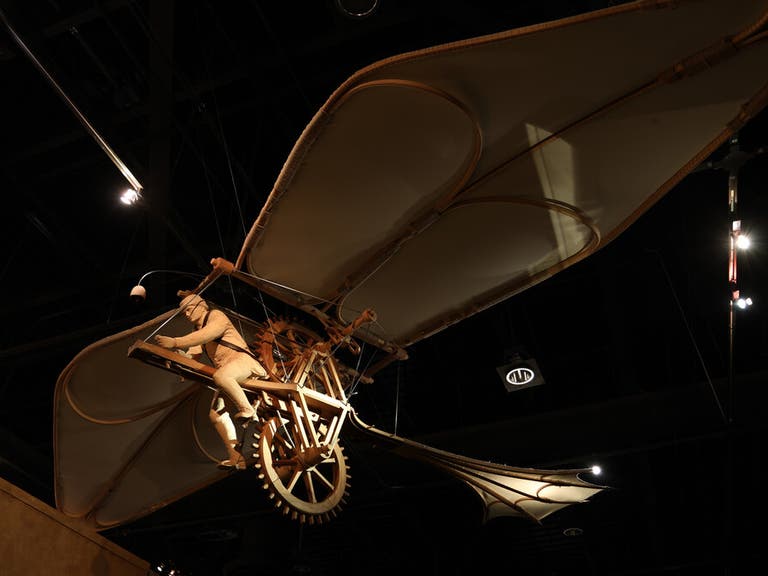 Leonardo da Vinci's Flying Bicycle at the California Science Center