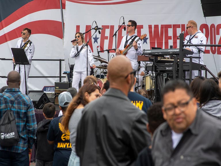 Navy Band performing at LA Fleet Week.