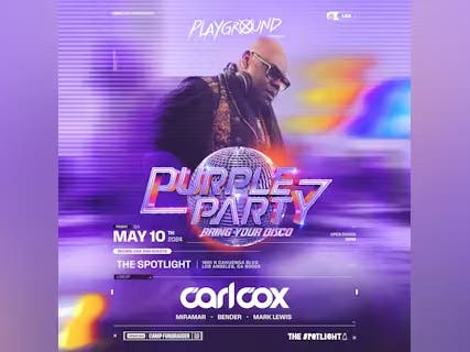 Carl Cox Purple Party at The Spotlight