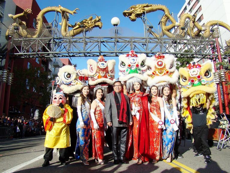 Golden Dragon Parade in Chinatown