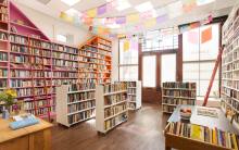 Interior of Libros Schmibros Lending Library in Boyle Heights
