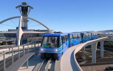 Automated People Mover (APM) and Theme Building at LAX | Rendering courtesy of LAWA